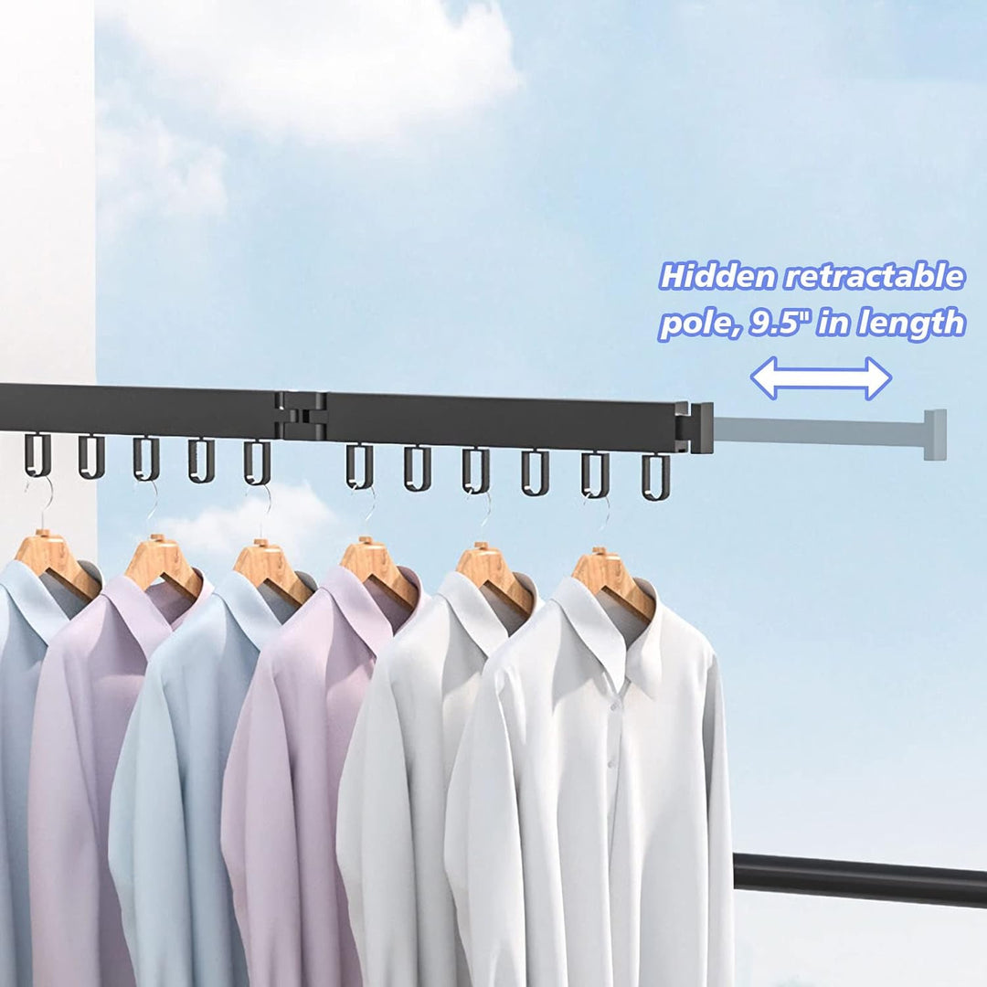 Collapsible Clothes Hanging Rack, Space-Saver
